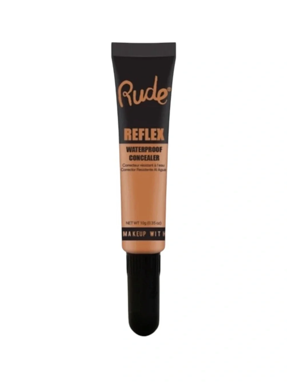 Rude Reflex Tan Built-in Brush Waterproof Corrector Concealer Smudge-Proof